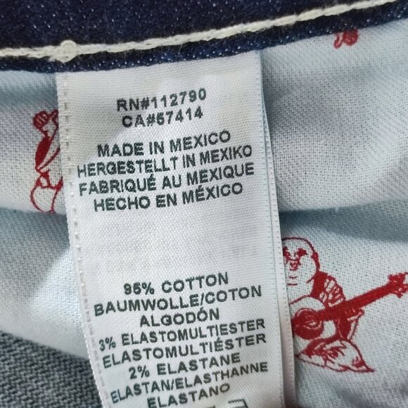 True Religion jeans men's size 42 (44) Indigo blue colour Geno Relaxed Slim - Picture 8 of 15